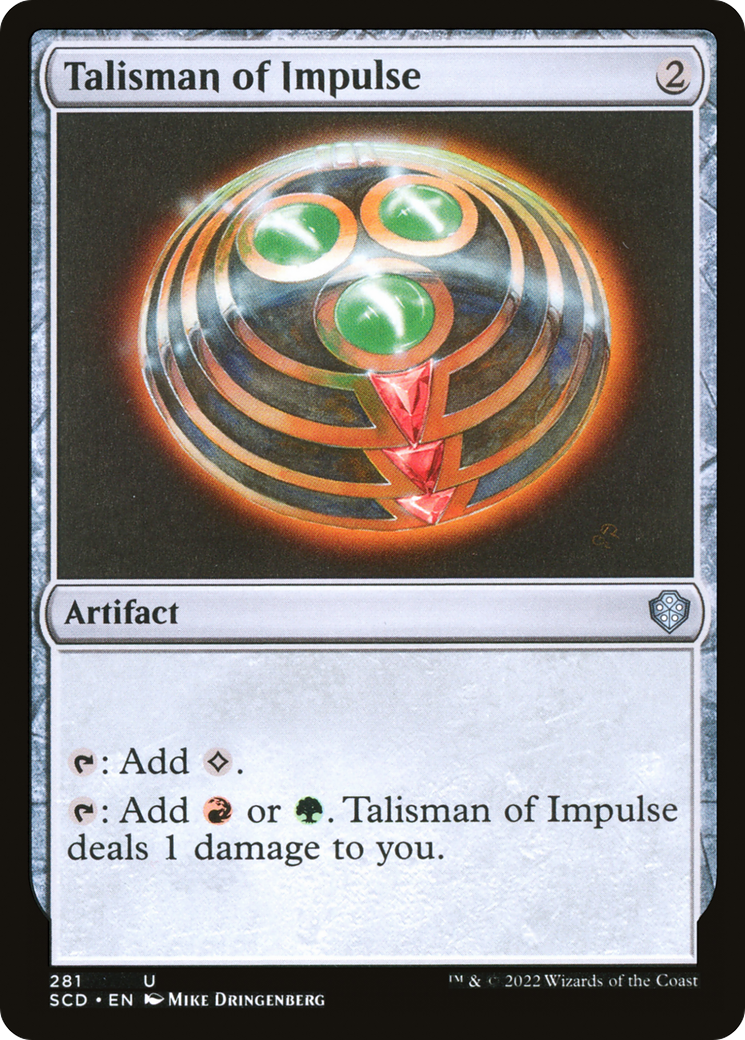 Talisman of Impulse [Starter Commander Decks] | Clutch Gaming