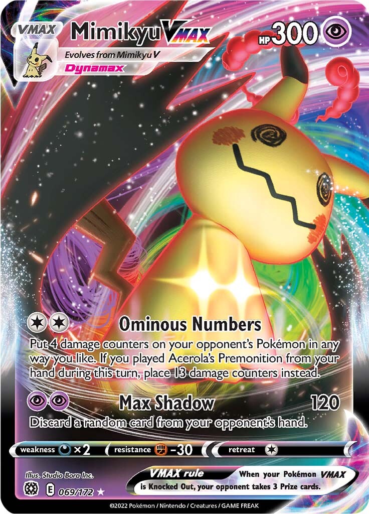 Mimikyu VMAX (069/172) [Sword & Shield: Brilliant Stars] | Clutch Gaming