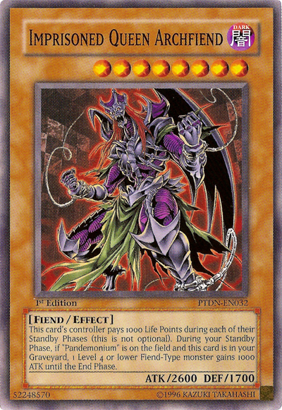 Imprisoned Queen Archfiend [PTDN-EN032] Common | Clutch Gaming