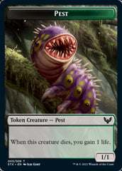 Food // Pest Double-Sided Token [Commander 2021 Tokens] | Clutch Gaming