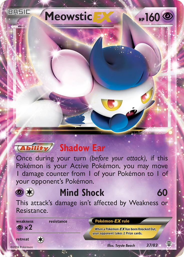 Meowstic EX (37/83) [XY: Generations] | Clutch Gaming