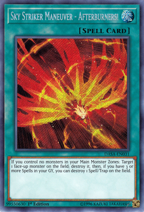 Sky Striker Maneuver - Afterburners! [DASA-EN031] Secret Rare | Clutch Gaming