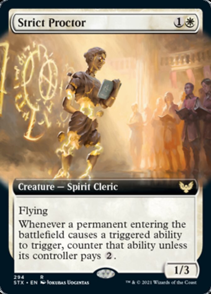 Strict Proctor (Extended Art) [Strixhaven: School of Mages] | Clutch Gaming