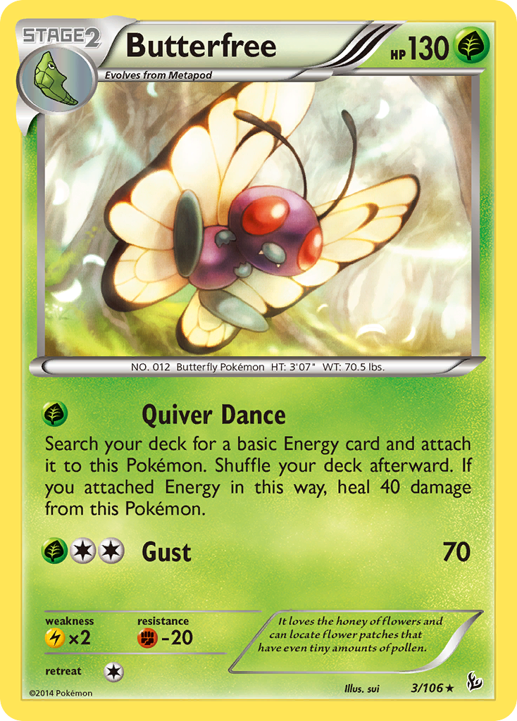 Butterfree (3/106) [XY: Flashfire] | Clutch Gaming