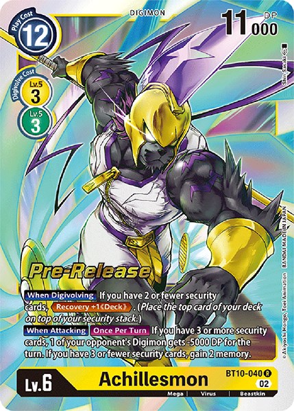 Achillesmon [BT10-040] [Xros Encounter Pre-Release Cards] | Clutch Gaming