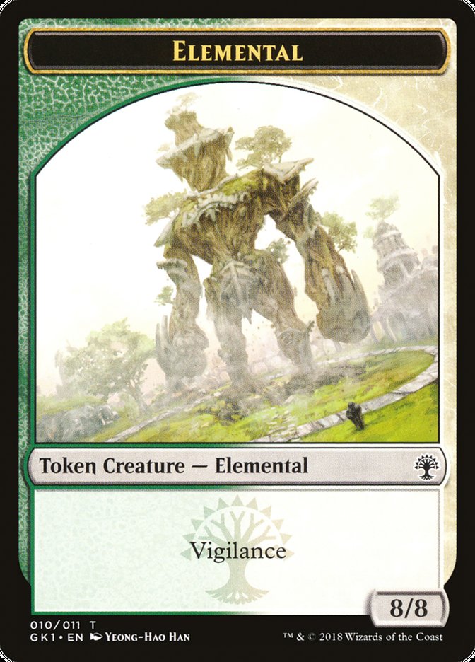 Elemental // Centaur Double-Sided Token [Guilds of Ravnica Guild Kit Tokens] | Clutch Gaming