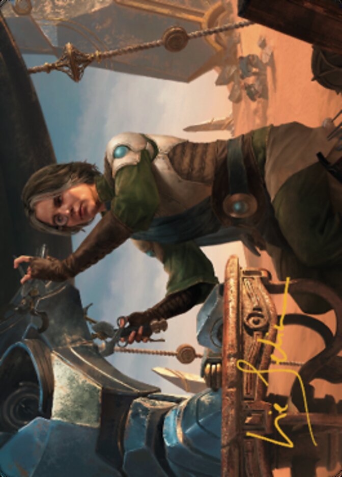 Tocasia, Dig Site Mentor Art Card (Gold-Stamped Signature) [The Brothers' War Art Series] | Clutch Gaming