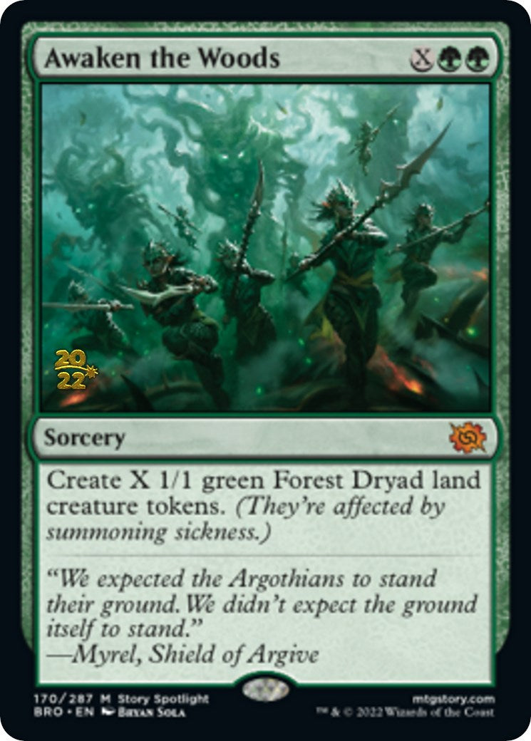 Awaken the Woods [The Brothers' War Prerelease Promos] | Clutch Gaming