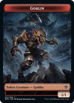 Zombie Knight // Goblin Double-Sided Token [Dominaria United Commander Tokens] | Clutch Gaming