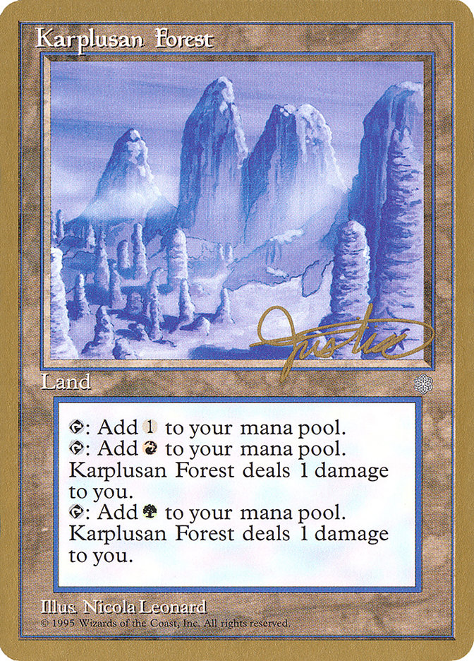 Karplusan Forest (Mark Justice) [Pro Tour Collector Set] | Clutch Gaming
