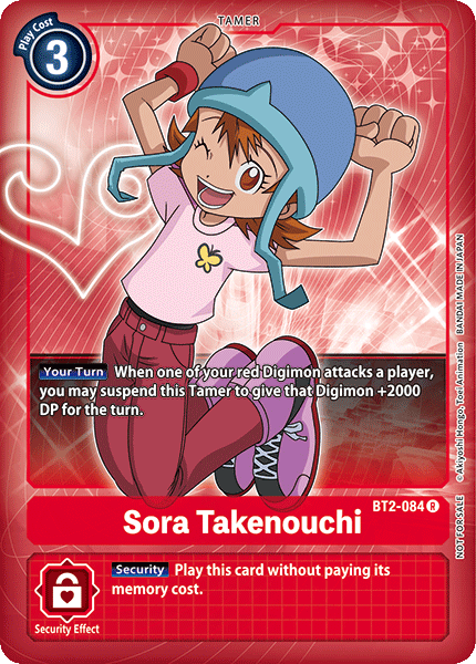 Sora Takenouchi [BT2-084] (Buy-A-Box Promo) [Release Special Booster Ver.1.0 Promos] | Clutch Gaming