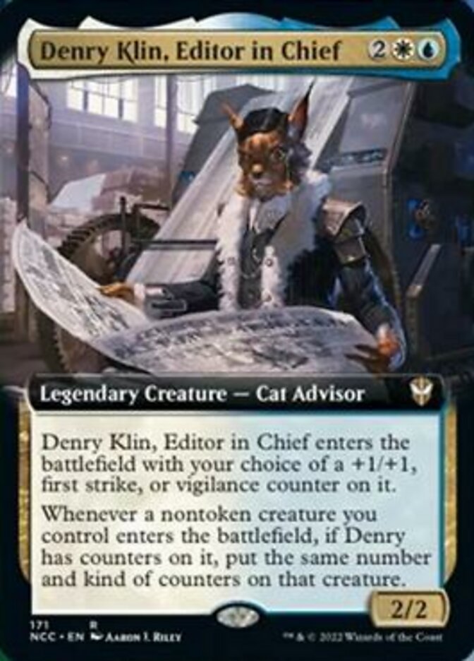 Denry Klin, Editor in Chief (Extended Art) [Streets of New Capenna Commander] | Clutch Gaming