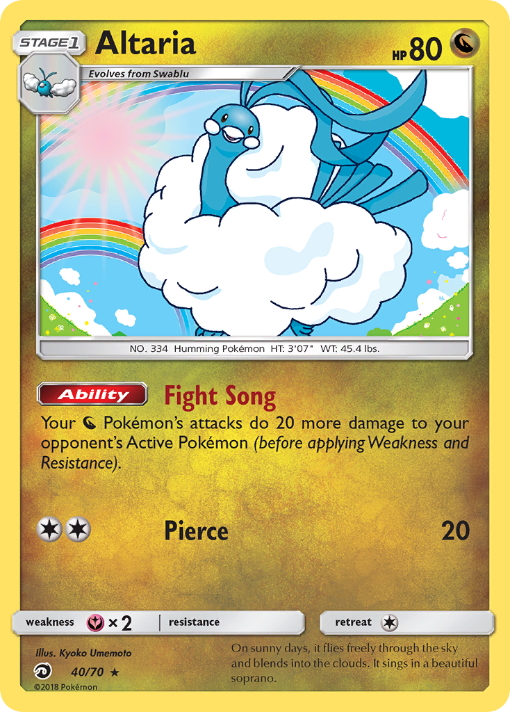 Altaria (40/70) [Sun & Moon: Dragon Majesty] | Clutch Gaming