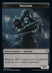 Treasure // Skeleton Double-Sided Token [Commander Legends: Battle for Baldur's Gate Tokens] | Clutch Gaming