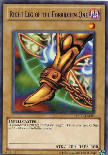 Right Leg of the Forbidden One (Red) [DL11-EN002] Rare | Clutch Gaming