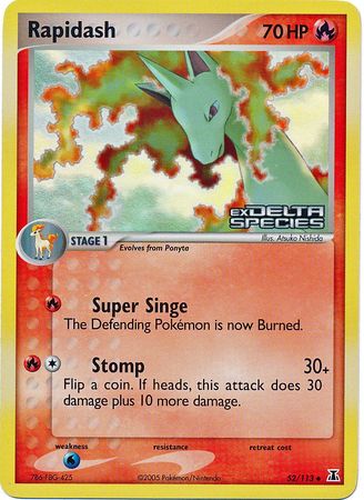 Rapidash (52/113) (Stamped) [EX: Delta Species] | Clutch Gaming