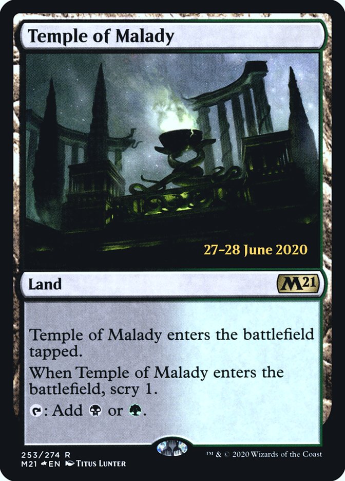 Temple of Malady [Core Set 2021 Prerelease Promos] | Clutch Gaming