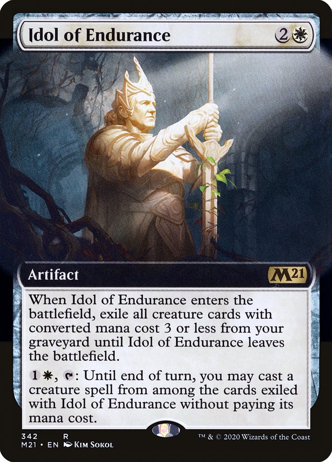 Idol of Endurance (Extended Art) [Core Set 2021] | Clutch Gaming