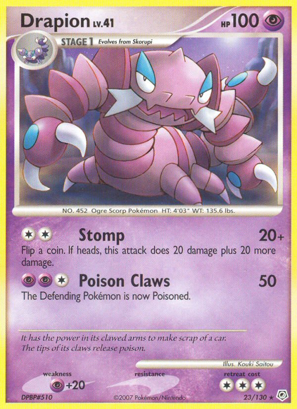 Drapion (23/130) [Diamond & Pearl: Base Set] | Clutch Gaming