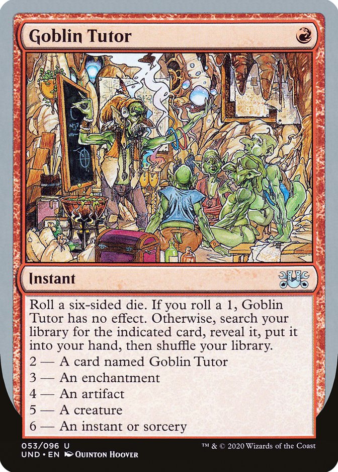 Goblin Tutor [Unsanctioned] | Clutch Gaming