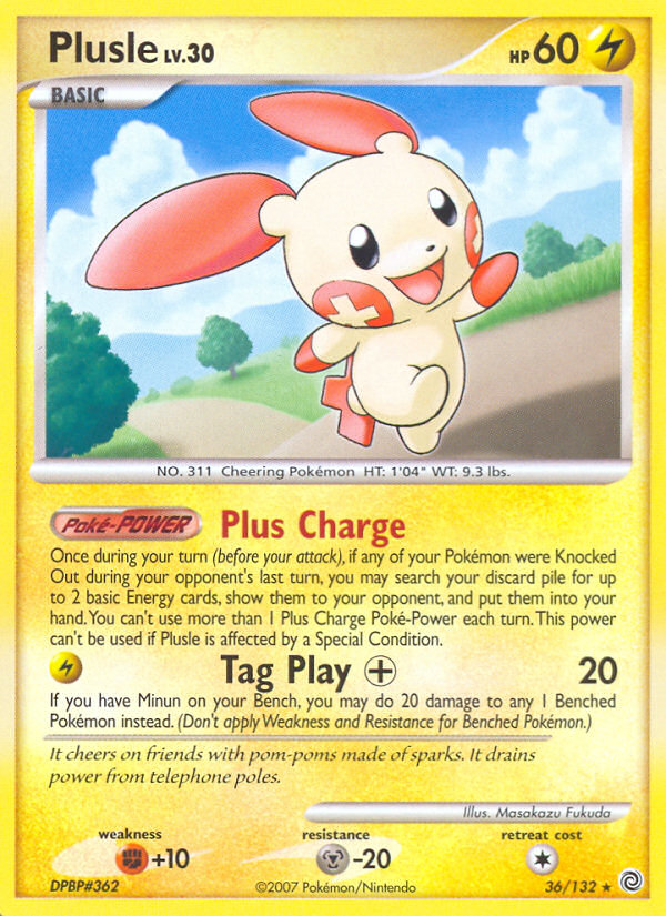 Plusle (36/132) [Diamond & Pearl: Secret Wonders] | Clutch Gaming