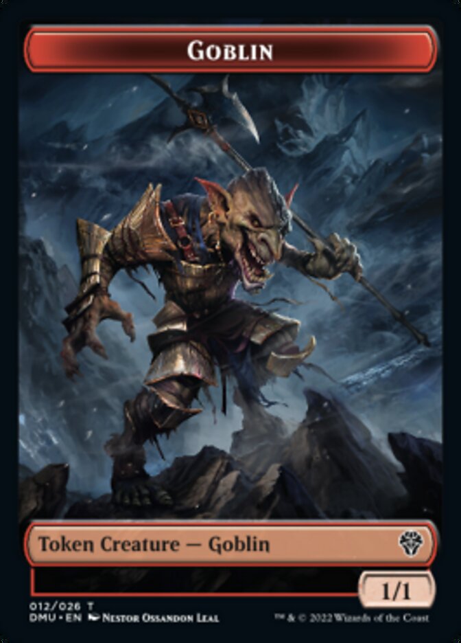 Bird (002) // Goblin Double-Sided Token [Dominaria United Tokens] | Clutch Gaming