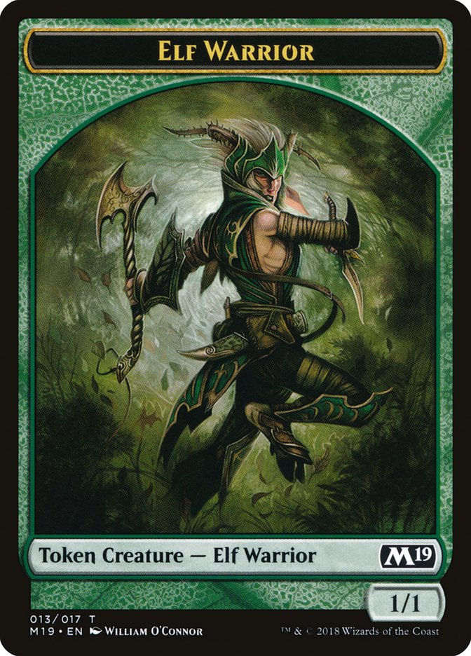 Elf Warrior Token [Core Set 2019 Tokens] | Clutch Gaming