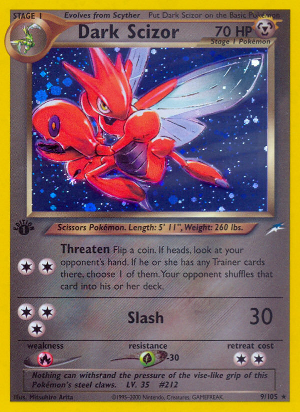 Dark Scizor (9/105) [Neo Destiny 1st Edition] | Clutch Gaming