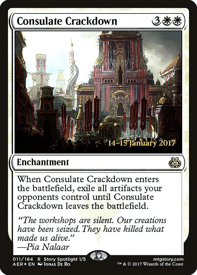 Consulate Crackdown [Aether Revolt Prerelease Promos] | Clutch Gaming