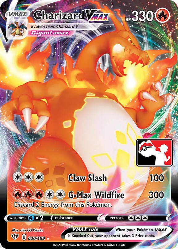 Charizard VMAX (020/189) [Prize Pack Series One] | Clutch Gaming