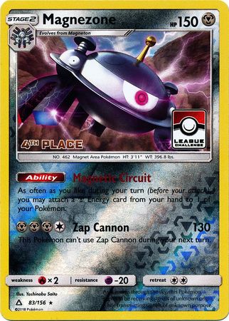 Magnezone (83/156) (League Promo 4th Place) [Sun & Moon: Ultra Prism] | Clutch Gaming