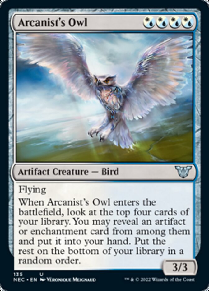 Arcanist's Owl [Kamigawa: Neon Dynasty Commander] | Clutch Gaming