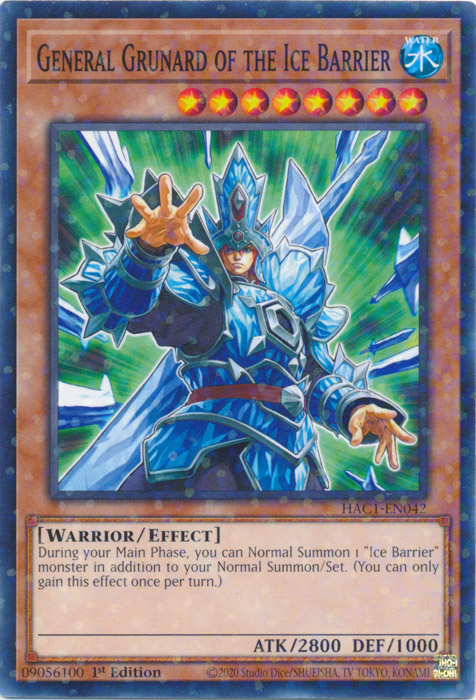 General Grunard of the Ice Barrier (Duel Terminal) [HAC1-EN042] Common | Clutch Gaming