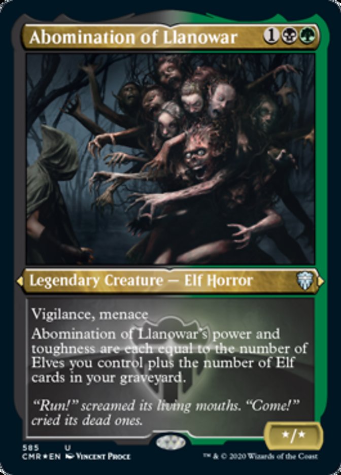 Abomination of Llanowar (Etched) [Commander Legends] | Clutch Gaming