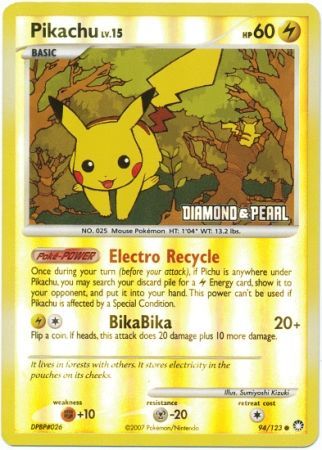 Pikachu (94/123) [Burger King Promos: 2008 Collection] | Clutch Gaming