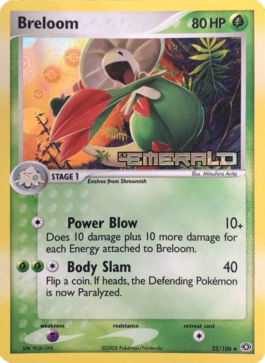 Breloom (22/106) (Stamped) [EX: Emerald] | Clutch Gaming