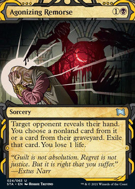 Agonizing Remorse (Foil Etched) [Strixhaven: School of Mages Mystical Archive] | Clutch Gaming