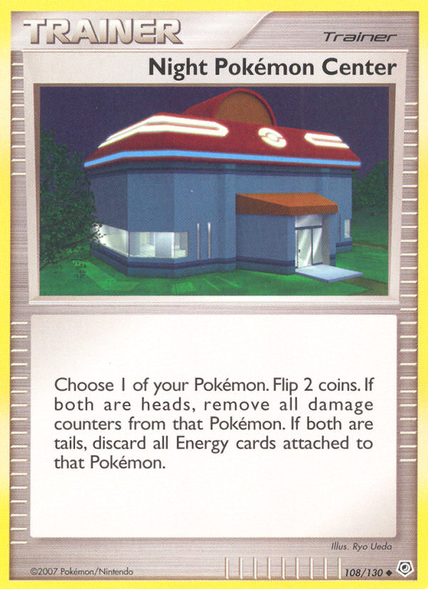 Night Pokemon Center (108/130) [Diamond & Pearl: Base Set] | Clutch Gaming