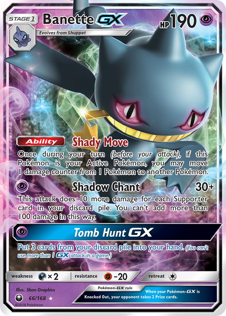 Banette GX (66/168) [Sun & Moon: Celestial Storm] | Clutch Gaming