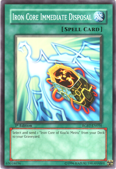 Iron Core Immediate Disposal [RGBT-EN056] Common | Clutch Gaming