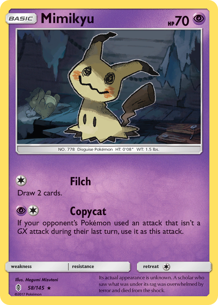 Mimikyu (58/145) [Sun & Moon: Guardians Rising] | Clutch Gaming