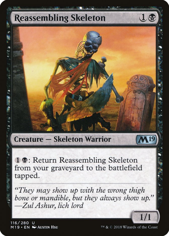 Reassembling Skeleton [Core Set 2019] | Clutch Gaming