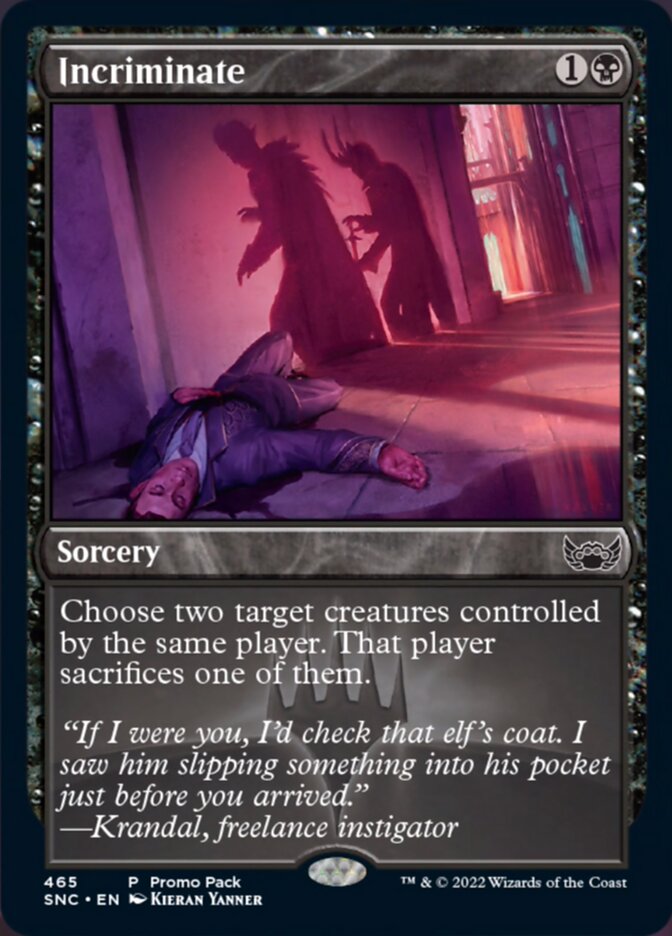 Incriminate (Promo Pack) [Streets of New Capenna] | Clutch Gaming