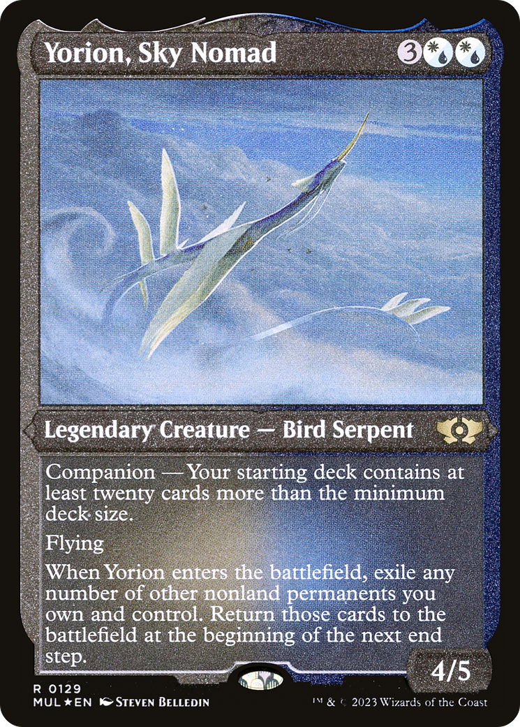 Yorion, Sky Nomad (Foil Etched) [Multiverse Legends] | Clutch Gaming