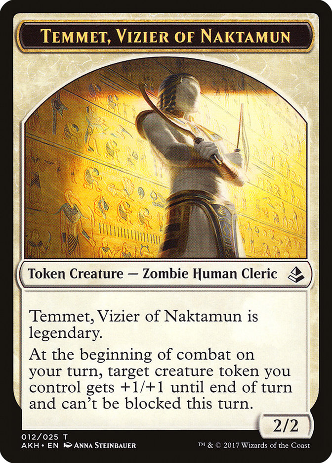 Temmet, Vizier of Naktamun Token [Amonkhet Tokens] | Clutch Gaming