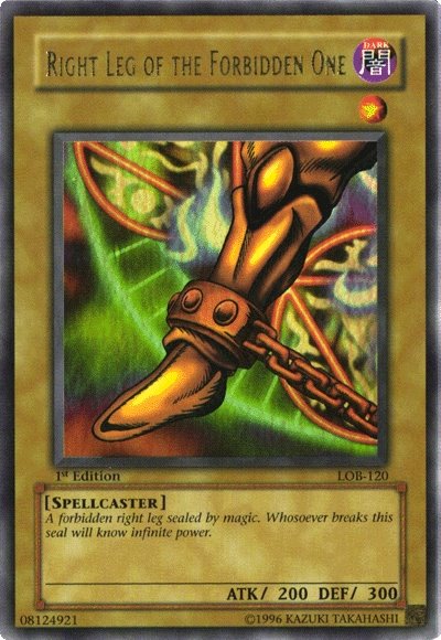 Right Leg of the Forbidden One [LOB-120] Ultra Rare | Clutch Gaming