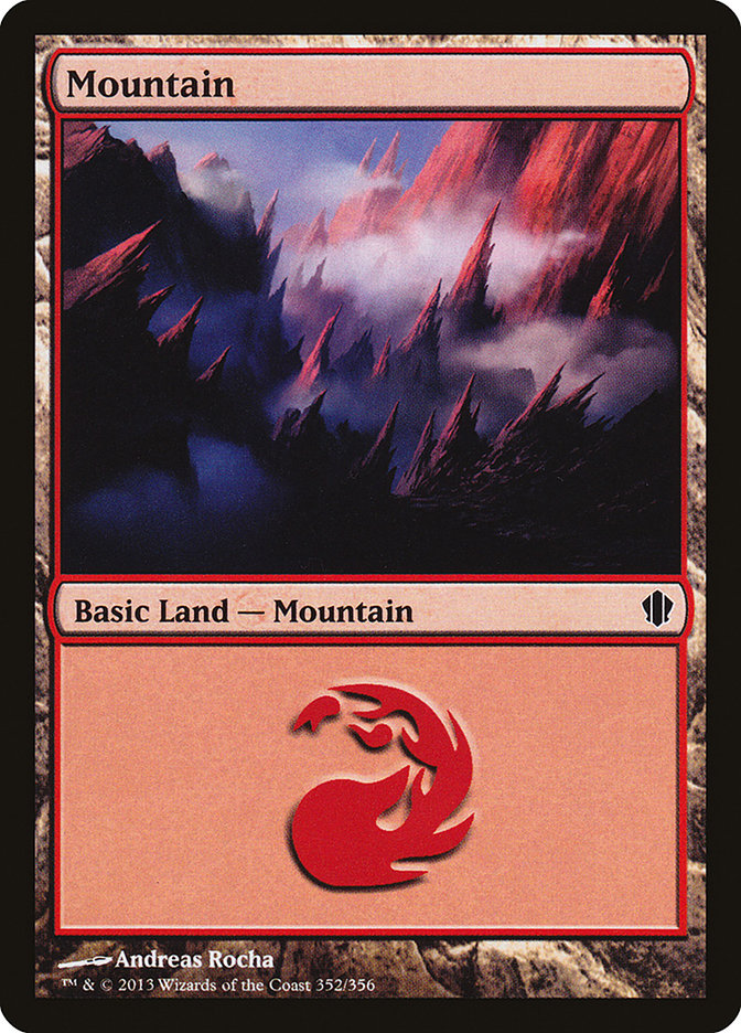 Mountain (352) [Commander 2013] | Clutch Gaming