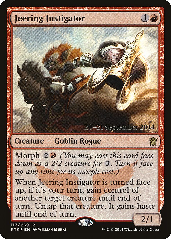 Jeering Instigator [Khans of Tarkir Prerelease Promos] | Clutch Gaming