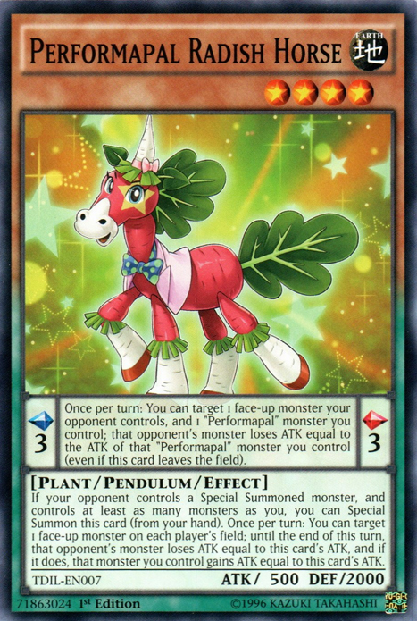 Performapal Radish Horse [TDIL-EN007] Common | Clutch Gaming