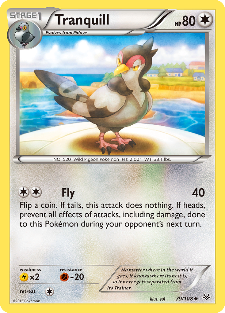 Tranquill (79/108) [XY: Roaring Skies] | Clutch Gaming